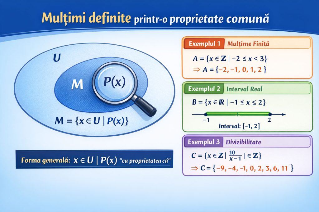 Mulțimi definite printr-o proprietate comună a elementelor lor